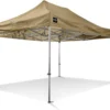 Tente De Fête Easy-Up 3x4,5 M Tente Pliante Professionnelle GO-UP50 Aluminium Sand Incl. Sac De Transport Gratuit Sur Roulettes Et Kit D'arrimage Avec Piquets