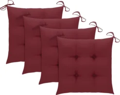 Prolenta Premium - Chaises De Jardin De Jardin 4 Pcs Avec Coussins Bordeaux En Teck Massif 18 Prolenta Premium - Chaises De Jardin De Jardin 4 Pcs Avec Coussins Bordeaux En Teck Massif -Jardin Meubles Magasin 1200x953 2