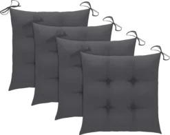Prolenta Premium - Chaises De Jardin De Jardin 4 Pcs Avec Coussins En Teck Massif Couleur Anthracite 17 Prolenta Premium - Chaises De Jardin De Jardin 4 Pcs Avec Coussins En Teck Massif Couleur Anthracite -Jardin Meubles Magasin 1200x953 4