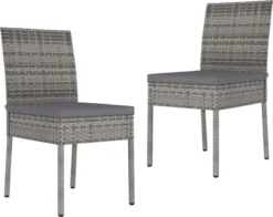 La Dolce Vita - Salon De Jardin 3 Pièces - Salon De Terrasse - Salon De Jardin Avec Chaises Et Table - Salon De Plein Air Poly Rotin Gris -Jardin Meubles Magasin 1200x954 3