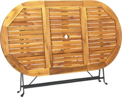 Prolenta Premium - Table De Jardin Ovale 160x85x74 Cm Bois D'acacia Massif - Table - Table De Jardin - Tables De Tables De Jardin -Jardin Meubles Magasin 1200x955 2