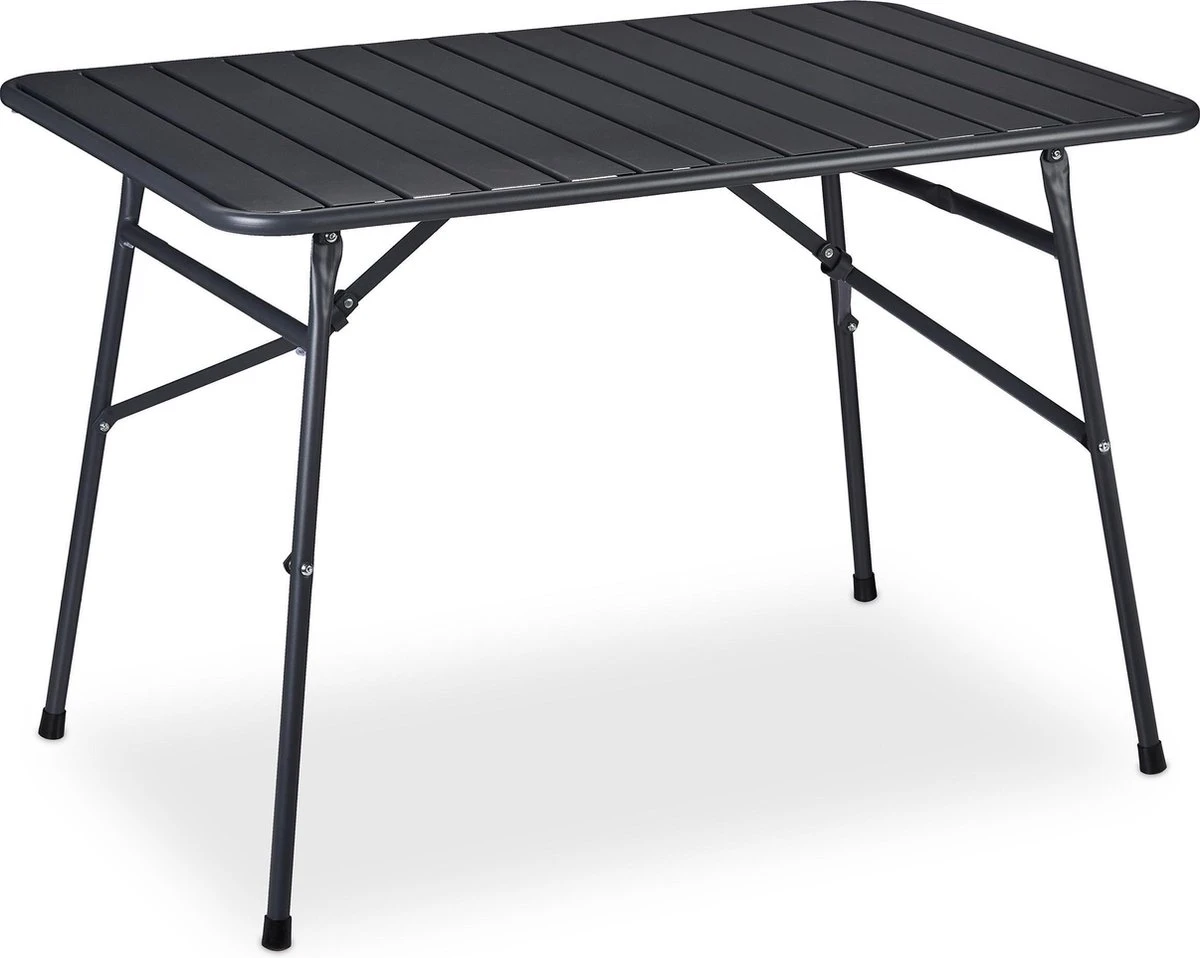 Relaxdays Table De Jardin Pliable En Métal - Table Pliante Résistante Aux Intempéries - Table De Patio - Table De Camping 9 Relaxdays Table De Jardin Pliable En Métal - Table Pliante Résistante Aux Intempéries - Table De Patio - Table De Camping – Image 9