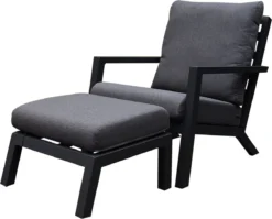 Ensemble De Balcon Malaga Lounge 2 Pièces Aluminium Anthracite