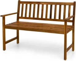 Banc De Jardin Banc De Jardin En Bois Biplace Et Résistant Aux Intempéries - Agréable Avec éclairage Solaire De Jardin - Banc Et Banquette Banc D'extérieur - Canapé Lounge Et Ambiance Dans Le Jardin - -Jardin Meubles Magasin 1200x966