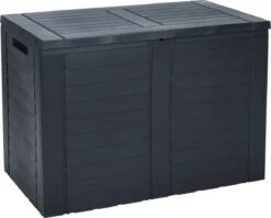 Pro Garden Parya Garden- Boîte De Opbergbox Boîte à Coussins - Boîte De Jardin 170 Litres - Grijs- 75 X 44 X 53 Cm