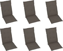 Prolenta Premium - Chaises De Jardin De Jardin 6 Pcs Réglables Avec Coussins En Teck Massif -Jardin Meubles Magasin 1200x967 2