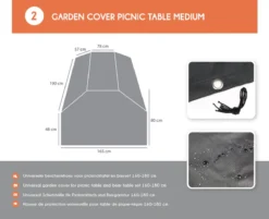 Table De Pique-nique De Luxe En Bois MaximaVida Tallinn 180 Cm - Traverses Et Pieds Extra Larges -Jardin Meubles Magasin 1200x976 6