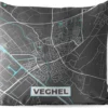 Coussin D'extérieur - Plan D'étage - Veghel - Grijs - Blauw - 45x45 Cm - Résistant Aux Intempéries