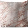 Coussin D'extérieur Résistant Aux Intempéries - Marbre - Rosé - Or - Rose - 50x50 Cm