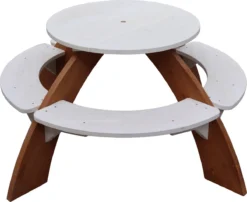 AXI Orion Table Pique Nique Enfant Ronde En Bois Marron & Blanc - Table Picnic Avec Parasol Pour Le Jardin 26 AXI Orion Table Pique Nique Enfant Ronde En Bois Marron & Blanc - Table Picnic Avec Parasol Pour Le Jardin -Jardin Meubles Magasin 1200x980