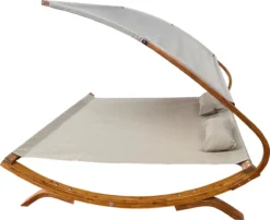 Chaise Longue De Jardin AXI Mallorca En Bois Pour 2 Personnes - Lit De Jardin XXL Avec Toit Solaire Pour L'extérieur - Bain De Soleil Double En Beige -Jardin Meubles Magasin 1200x983 1