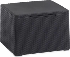 Salon De Alice's Garden CLAIRE - 4 Places - Résine Synthétique - Imitation Osier - Graphite/ Grijs -Jardin Meubles Magasin 1200x983 9