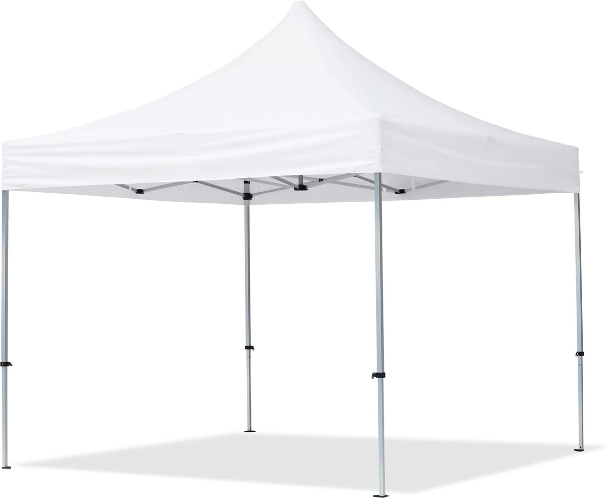 Pavillon Pliant, Tente Pliante, 3 X 3 M, 4 Parties Latérales 32 Mm, Pavillon En Aluminium, Tente De Réception, PES300, 100 % étanche, Blanc 7 Pavillon Pliant, Tente Pliante, 3 X 3 M, 4 Parties Latérales 32 Mm, Pavillon En Aluminium, Tente De Réception, PES300, 100 % étanche, Blanc – Image 7