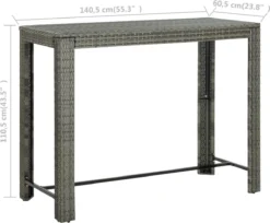 Ensemble De Bar De Jardin Premium - Ensemble De Bar De Jardin 7 Pièces Avec Coussins Anthracite Poly Rotin -Jardin Meubles Magasin 1200x989 9