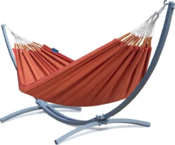 Potenza® COLUMBIAN Hamac Avec Support - 2 Personnes - Structure En MÉTAL GALVANISÉ Jusqu'à 220 Kg - RÉSISTANT AUX INTEMPÉRIES - Grande Premium Medelin -Jardin Meubles Magasin 1200x994