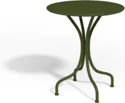 MYLIA Salon De Jardin En Métal - Une Table D60 Cm Et 2 Chaises Empilables - Kaki - MIRMANDE L 60 Cm X H 79 Cm X P 60 Cm -Jardin Meubles Magasin 1200x994 5