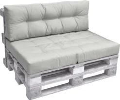 Beautissu Elements - Set De Coussins Palette - 1x Coussin D'Assise 120x80 Cm & 1x Coussin De Dossier 120x40 Cm - Grijs Clair 13 Beautissu Elements - Set De Coussins Palette - 1x Coussin D'Assise 120x80 Cm & 1x Coussin De Dossier 120x40 Cm - Grijs Clair -Jardin Meubles Magasin 1200x995 10