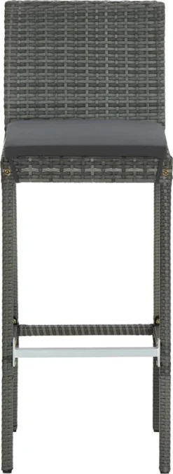Ensemble De Bar De Jardin Premium - Ensemble De Bar De Jardin 3 Pièces Avec Coussins Gris -Jardin Meubles Magasin 437x1200 2
