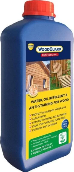 Imprégnateur En Bois Transparent Pour Protéger Et Imperméabiliser Les Meubles De Jardin Et Les Maisons De Jardin - WoodGuard Pro 1L