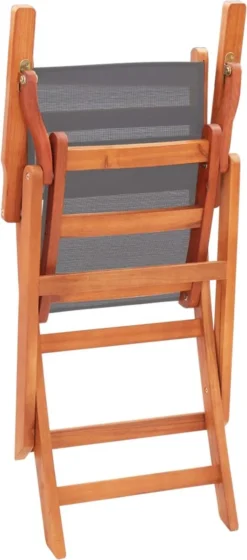 VidaLife Chaises De Jardin De Jardin Pliables 2 Pcs Bois D'eucalyptus Et Textilène Gris 14 VidaLife Chaises De Jardin De Jardin Pliables 2 Pcs Bois D'eucalyptus Et Textilène Gris -Jardin Meubles Magasin 529x1200