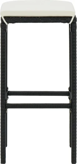 Prolenta Premium - Ensemble De Bar De Jardin 4 Pièces Avec Coussins Poly Rotin Noir -Jardin Meubles Magasin 567x1200 11