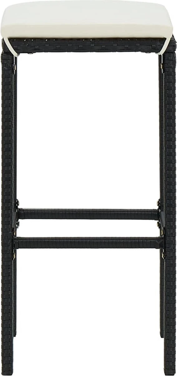 Prolenta Premium - Ensemble De Bar De Jardin 8 Pièces Avec Coussins Polyrotin Noir 5 Prolenta Premium - Ensemble De Bar De Jardin 8 Pièces Avec Coussins Polyrotin Noir – Image 5