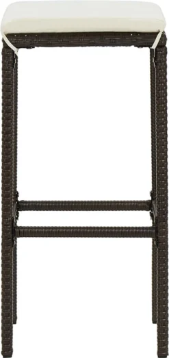 Prolenta Premium - Ensemble De Bar De Jardin 8 Pièces Avec Coussins Poly Rotin Marron -Jardin Meubles Magasin 567x1200 8