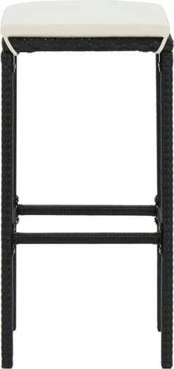 Ensemble De Bar De Jardin Premium - Ensemble De Bar De Jardin 16 Pièces Avec Coussins Polyrotin Noir -Jardin Meubles Magasin 567x1200 9