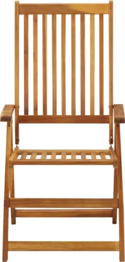 VidaLife Chaises De Jardin De Jardin 6 Pcs Pliables Avec Coussins En Bois D'acacia Massif -Jardin Meubles Magasin 575x1200 5