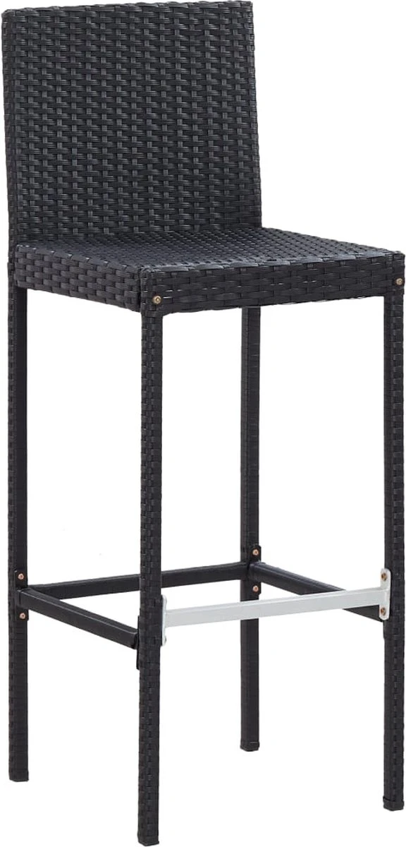 Prolenta Premium - Ensemble De Bar De Jardin 5 Pièces Poly Rotin Et Bois D'acacia Noir 12 Prolenta Premium - Ensemble De Bar De Jardin 5 Pièces Poly Rotin Et Bois D'acacia Noir – Image 12