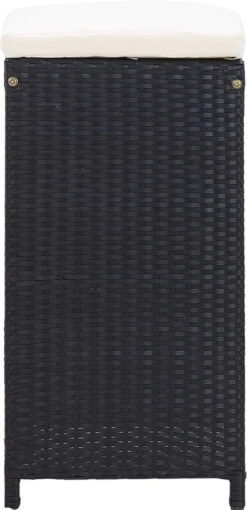 Ensemble De Bar De Jardin Premium - Ensemble De Bar De Jardin 9 Pièces Poly Rotin Noir -Jardin Meubles Magasin 581x1200 10