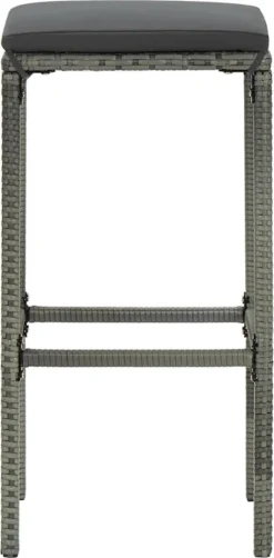 Prolenta Premium - Ensemble De Bar De Jardin 8 Pièces Avec Coussins Poly Rotin Gris -Jardin Meubles Magasin 591x1200 1