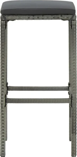 Ensemble De Bar De Jardin Premium - Ensemble De Bar De Jardin 4 Pièces Avec Coussins Gris -Jardin Meubles Magasin 591x1200