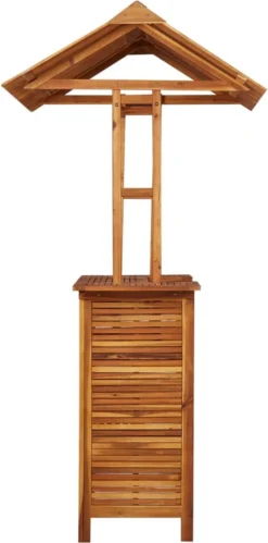 Prolenta Premium - Table De Bar D'extérieur Avec Toit 122x106x217 Cm Bois D'acacia Massif - Table - Table De Jardin - Tables De Tables De Jardin -Jardin Meubles Magasin 594x1200