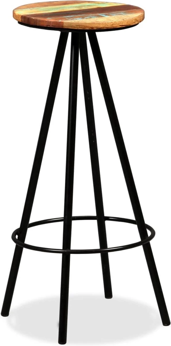 Prolenta Premium - Ensemble De Bar 7 Pièces En Bois D'acacia Massif Et Bois Recyclé 2 Prolenta Premium - Ensemble De Bar 7 Pièces En Bois D'acacia Massif Et Bois Recyclé – Image 2