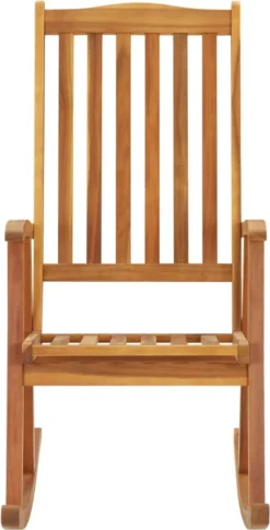 Prolenta Premium - Chaise à Bascule - Chaise à Bascule Avec Coussins En Bois D'acacia Massif - Crème - Balançoire -Jardin Meubles Magasin 611x1200