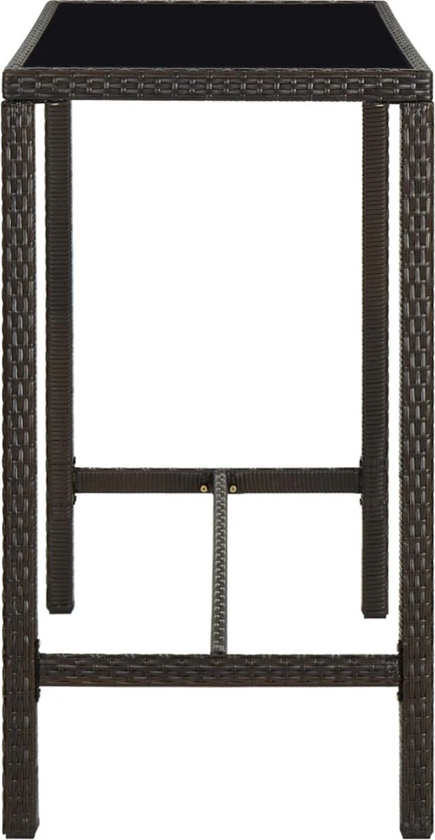 Ensemble De Bar De Jardin Premium - Ensemble De Bar De Jardin 9 Pièces Avec Coussins Polyrotin Marron 11 Ensemble De Bar De Jardin Premium - Ensemble De Bar De Jardin 9 Pièces Avec Coussins Polyrotin Marron – Image 11