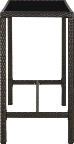 La Dolce Vita - Table De Jardin 7 Pièces Avec Chaises - Meuble Bar - Meuble Bar - Meuble D'angle Bar - Table Haute Avec Tabourets - Ensemble Bistro Avec Table Et Chaises Avec Coussins Poly Rotin Marron 14 La Dolce Vita - Table De Jardin 7 Pièces Avec Chaises - Meuble Bar - Meuble Bar - Meuble D'angle Bar - Table Haute Avec Tabourets - Ensemble Bistro Avec Table Et Chaises Avec Coussins Poly Rotin Marron -Jardin Meubles Magasin 622x1200