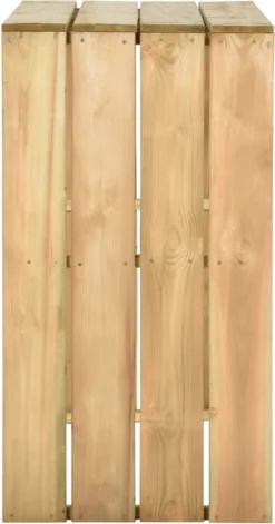 La Dolce Vita - Table GardenBar 5 Pièces Avec Chaises - Meuble Bar - Meuble Bar - Meuble D'angle Bar - Table Haute Avec Tabourets - Meuble Bistro Avec Table Et Chaises Bois De Pin Imprégné -Jardin Meubles Magasin 629x1200 1