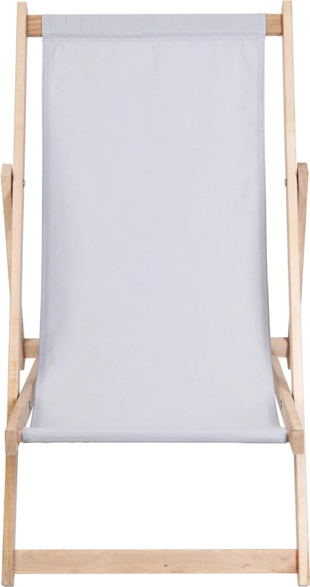 Chaise De Plage Holtaz Chaise Longue Confortable Pliable En Bois Avec Hauteur De Couchage Réglable - Gris 5 Chaise De Plage Holtaz Chaise Longue Confortable Pliable En Bois Avec Hauteur De Couchage Réglable - Gris – Image 5