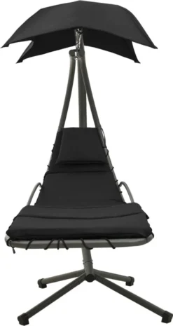 Prolenta Premium - Chaise à Bascule - Chaise à Bascule De Jardin 190x90x200 Cm Tissu Noir Et Gris - Zwart - Balançoire 15 Prolenta Premium - Chaise à Bascule - Chaise à Bascule De Jardin 190x90x200 Cm Tissu Noir Et Gris - Zwart - Balançoire -Jardin Meubles Magasin 637x1200