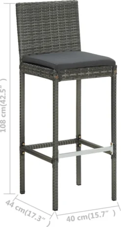 Prolenta Premium - Ensemble De Bar De Jardin 9 Pièces Avec Coussins En Polyrotin Couleur Anthracite 21 Prolenta Premium - Ensemble De Bar De Jardin 9 Pièces Avec Coussins En Polyrotin Couleur Anthracite -Jardin Meubles Magasin 643x1200 8