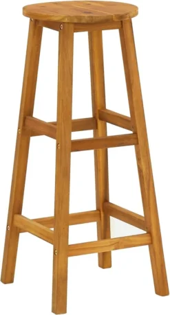 La Dolce Vita - 3 Pièces GardenBar Avec Chaises - Meuble Bar - Meuble Bar - Meuble D'angle Bar - Table Haute Avec Tabourets - Meuble Bistro Avec Table Et Chaises Bois D'acacia Massif -Jardin Meubles Magasin 646x1200