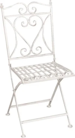 Set De Bistro Table De Bistrot Chaise De Bistrot (3 Pièces) Ø 70* 75 / 2x 40*47*94 Cm Boucles De Fer Wit Ensemble De Balcon Ensemble De Jardin Ensemble De Terrasse -Jardin Meubles Magasin 651x1200 2