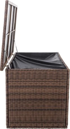 Opbergbox En Rotin XL - 148 X 85 X 84 Cm Marron - Boîte à Coussins De Jardin - Imperméable - Avec Couvercle - Pour L'intérieur & L'extérieur - Boîte De Jardin 14 Opbergbox En Rotin XL - 148 X 85 X 84 Cm Marron - Boîte à Coussins De Jardin - Imperméable - Avec Couvercle - Pour L'intérieur & L'extérieur - Boîte De Jardin -Jardin Meubles Magasin 655x1200 4