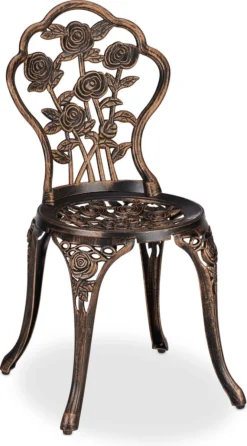 Ensemble De Jardin Relaxdays 3 Pièces - Vintage - Ensemble Balcon - Ensemble Bistro - Meubles De Balcon - Aluminium Noir-bronze -Jardin Meubles Magasin 665x1200