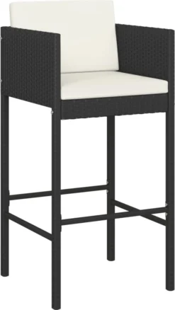 Ensemble De Bar De Jardin Premium - Ensemble De Bar De Jardin 3 Pièces Avec Coussins Poly Rotin Noir 18 Ensemble De Bar De Jardin Premium - Ensemble De Bar De Jardin 3 Pièces Avec Coussins Poly Rotin Noir -Jardin Meubles Magasin 677x1200 2