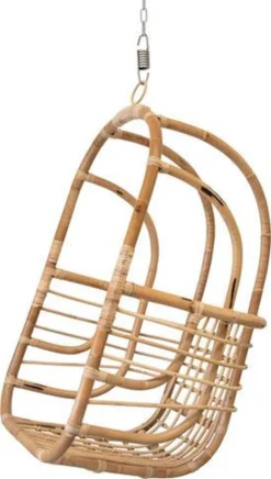 Mobilier De Jardin | Fauteuil Suspendu The Vibe Light Rotin | Résistant Aux Intempéries | Capacité : 200 Kilos