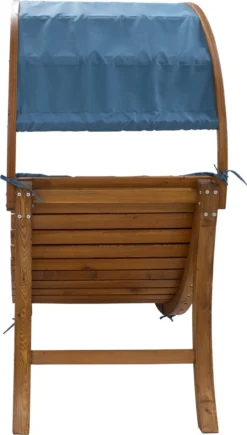 AXI Chaise Longue De Jardin Salina En Bois - Lit De Jardin Avec Toit & Coussin Pour Le Jardin - Bain De Soleil Individuelle Avec Toit Solaire Résistant Aux Intempéries En Bleu -Jardin Meubles Magasin 682x1200