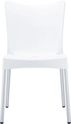 Clp Chaise Empilable JULIETTE, Chaise De Jardin XXL , Chaise Bistrot, Chaise En Plastique, Chaise De Balcon, Chaise D' Outdoor Chaise D' Extérieur , Structure En Aluminium, Max 160 Kg, Siège En Plastique, - Noir, -Jardin Meubles Magasin 686x1200 1